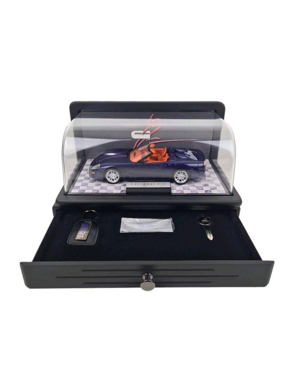 Franklin Mint Signature Series 1:24 Diecast Corvette Callaway C12 Display 1803